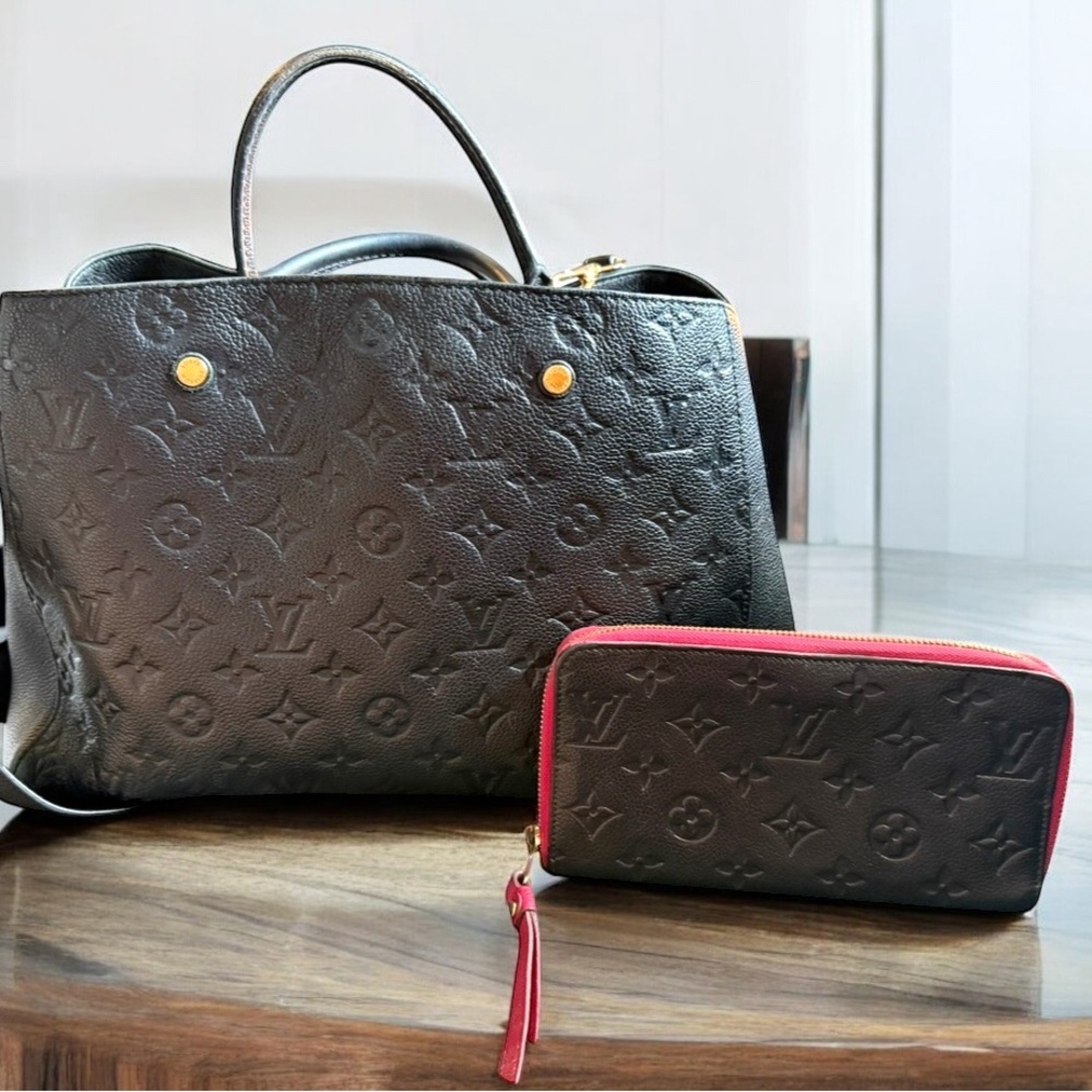 Louis Vuitton Black Empteinite Montaigne mm